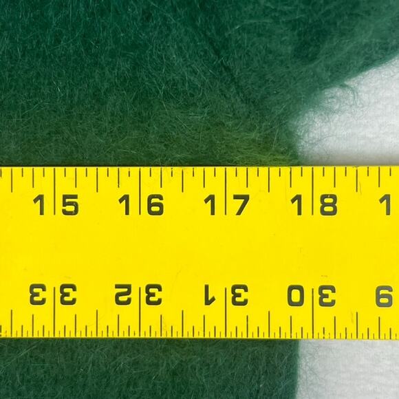 Moth Women's Size M Emerald Green Angora Rabbit Fluffy Soft Fuzzy Soft Minimal - Picture 11 of 11